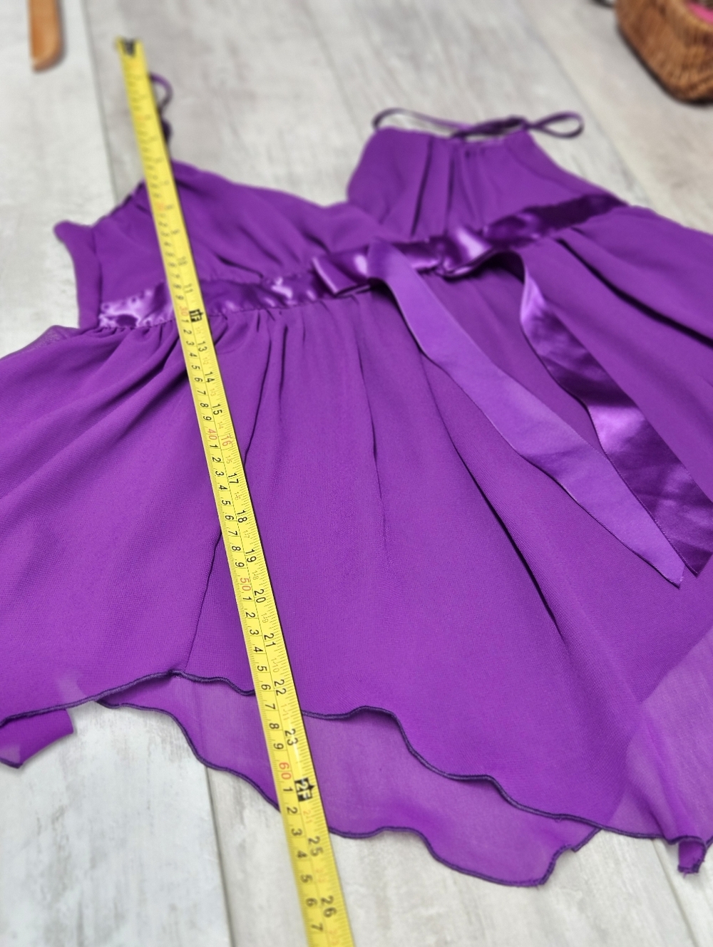 Fredericks of Hollywood Babydoll Cami Top Size S Purple Fairy Romantic Coquette - Picture 5 of 10